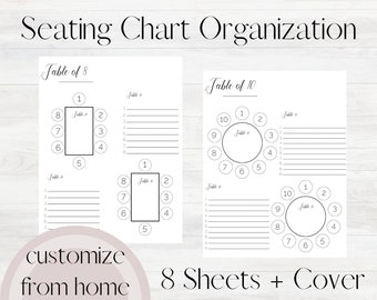 Table Seating Chart Etsy