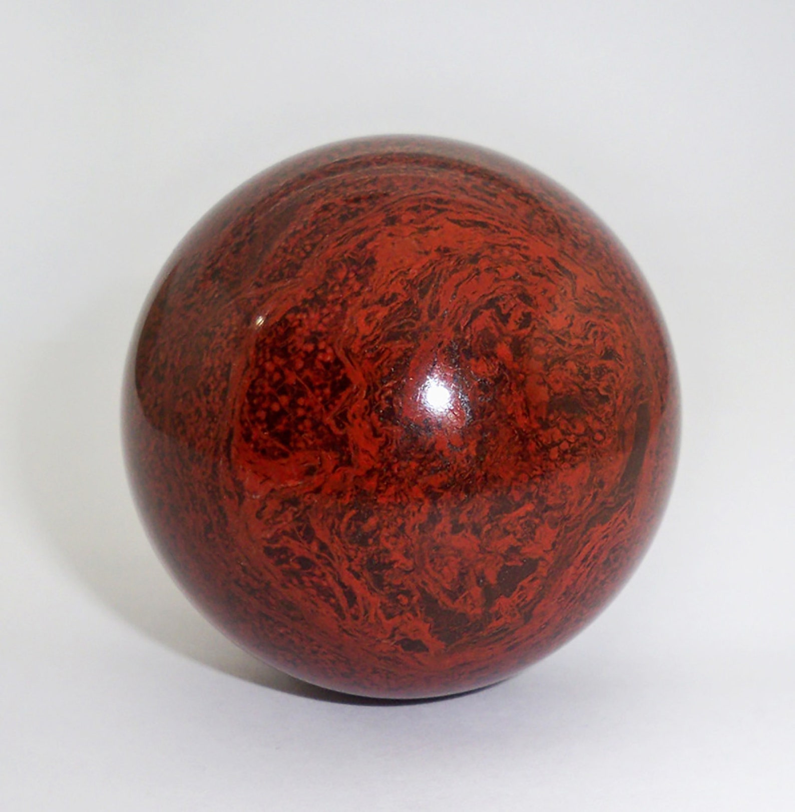 Crystal Ball Crystal Sphere Rock Sphere Stone Sphere Red Etsy