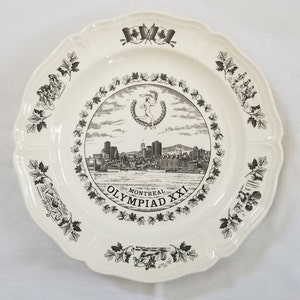 XXI Olympiad Montreal Canada 1976 Commemorative Plate