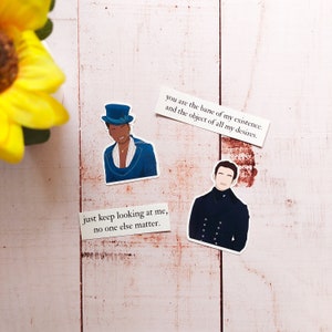 Kate and Anthony Bridgerton Sticker Pack | Regency Romance Sticker, Bridgerton Accessory, Romance Reader Gift, Book Lover, Kanthony Stickers