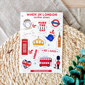 London Stickers for Bullet Journals and Planners | STICKER SHEET