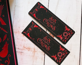 Six of Crows Bookmark | Book Lover Gift, Crooked Kingdom, Book Accessories, Reader Gift, Grishaverse Bookmark, Bookish Gifts
