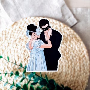 Sticker Benedict en Sophie Bridgerton | Sticker Regency Romance, Bridgerton-accessoire, cadeau romanlezer, boekenliefhebber, sticker Benophie