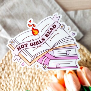 Ragazze sexy leggono/regalo per amanti dei libri, adesivo per lettori, adesivo per lettori, merchandising per lettori, regalo per lettori, adesivo Kindle, adesivo per libri