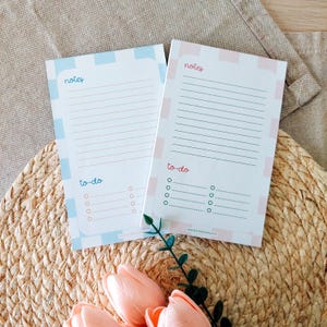 Notizblock | 30 Blatt Notizblock, To-Do Liste Planer, Schreibtisch Organisation, gemütliches Briefpapier