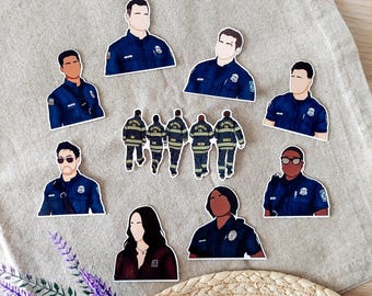 9-1-1 Stickers | TV Show Stickers, Buddie Sticker, TV Fan Gift