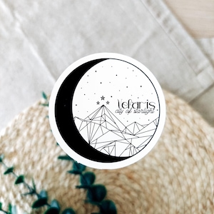 Velaris Ein Hof der Dornen und Rosen Sticker | ACOTAR Aufkleber, Geschenk für Buchliebhaber, Aufkleber für Romantik, Geschenk für Leseratten