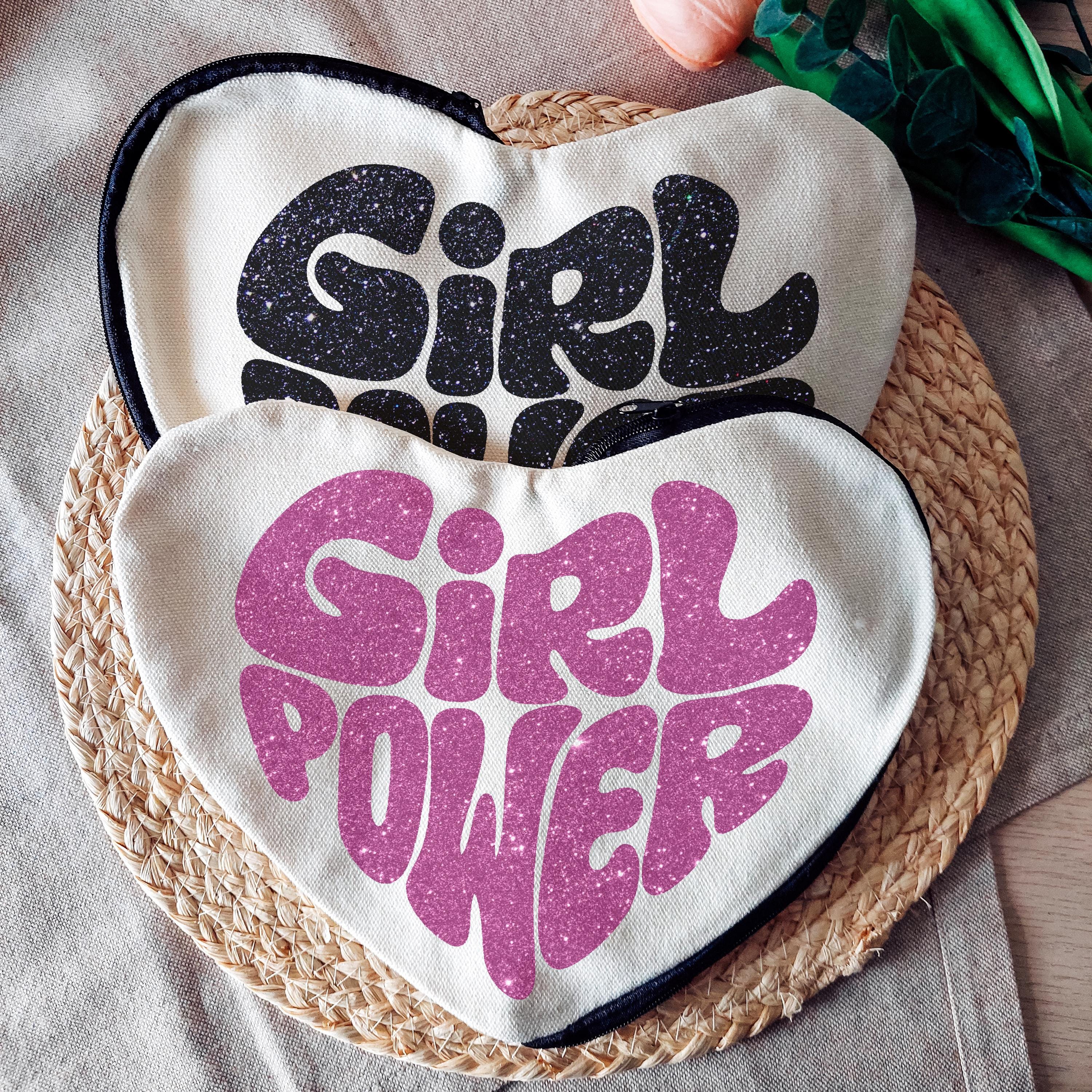 Powerpuff Girls Kosmetiktasche – Mit Herzmotiv, Segeltuch, Reißverschluss, Ca. 20x14 Cm