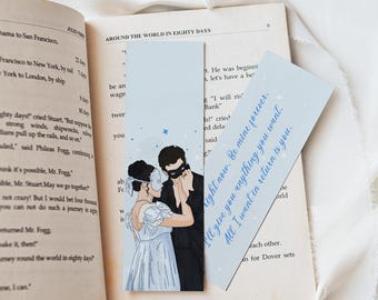 Benedict and Sophie Bridgerton Bookmark | Regency Romance, Bridgerton Book Accessory, Book Lover Gift, Reading Accessories