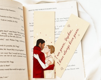 Daphne and Simon Bridgerton Bookmark | Regency Romance, Bridgerton Book Accessory, Romance Reader Gift, Book Lover, Reading Accessories