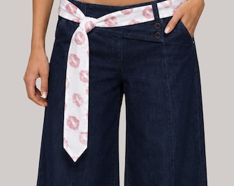 Kissy Tie (Pink) | Lipstick Kiss Mark Necktie Accessory Concert Outfit Love Live on Tour Kissco