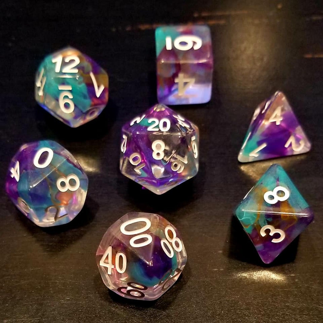 Eldritch Dimensions Dnd Dice Set Dungeons and Dragons 7 Dice RPG