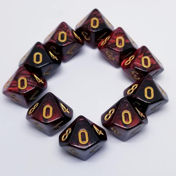 D10 Spindown Dice Etsy
