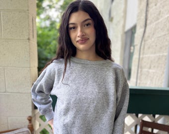 Vintage 60s Hand Drawn Signature Sweatshirt Short Sleeve Quarter 