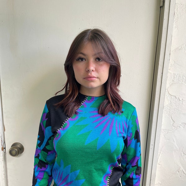 Trippy Psychedelic Floral Women's Sweatshirt