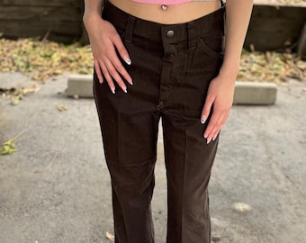 Vintage 1970s Schlaghose dicke Baumwollhose RARE schicke Schlagjeans
