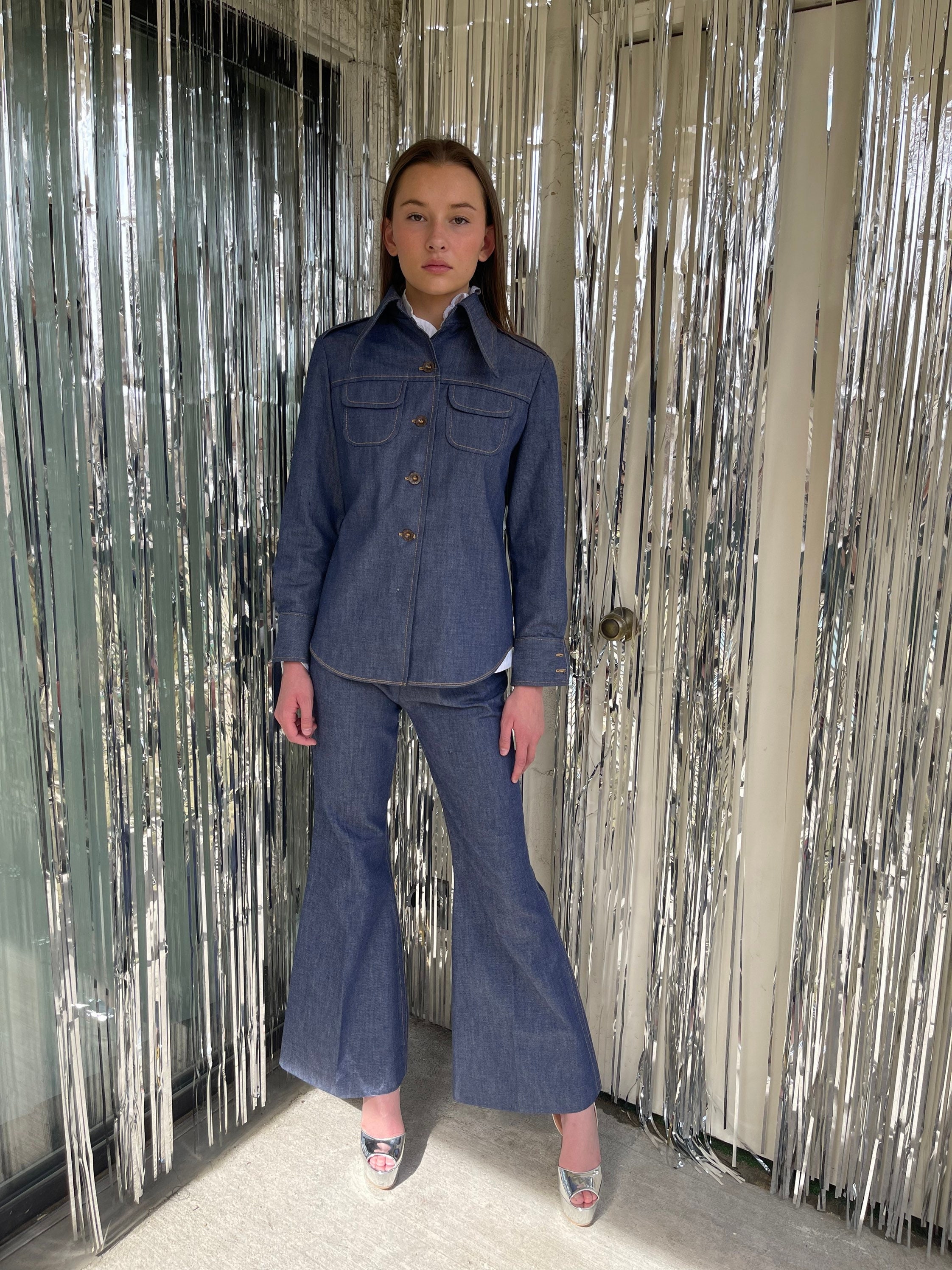 Seersucker Pants 70s - Etsy