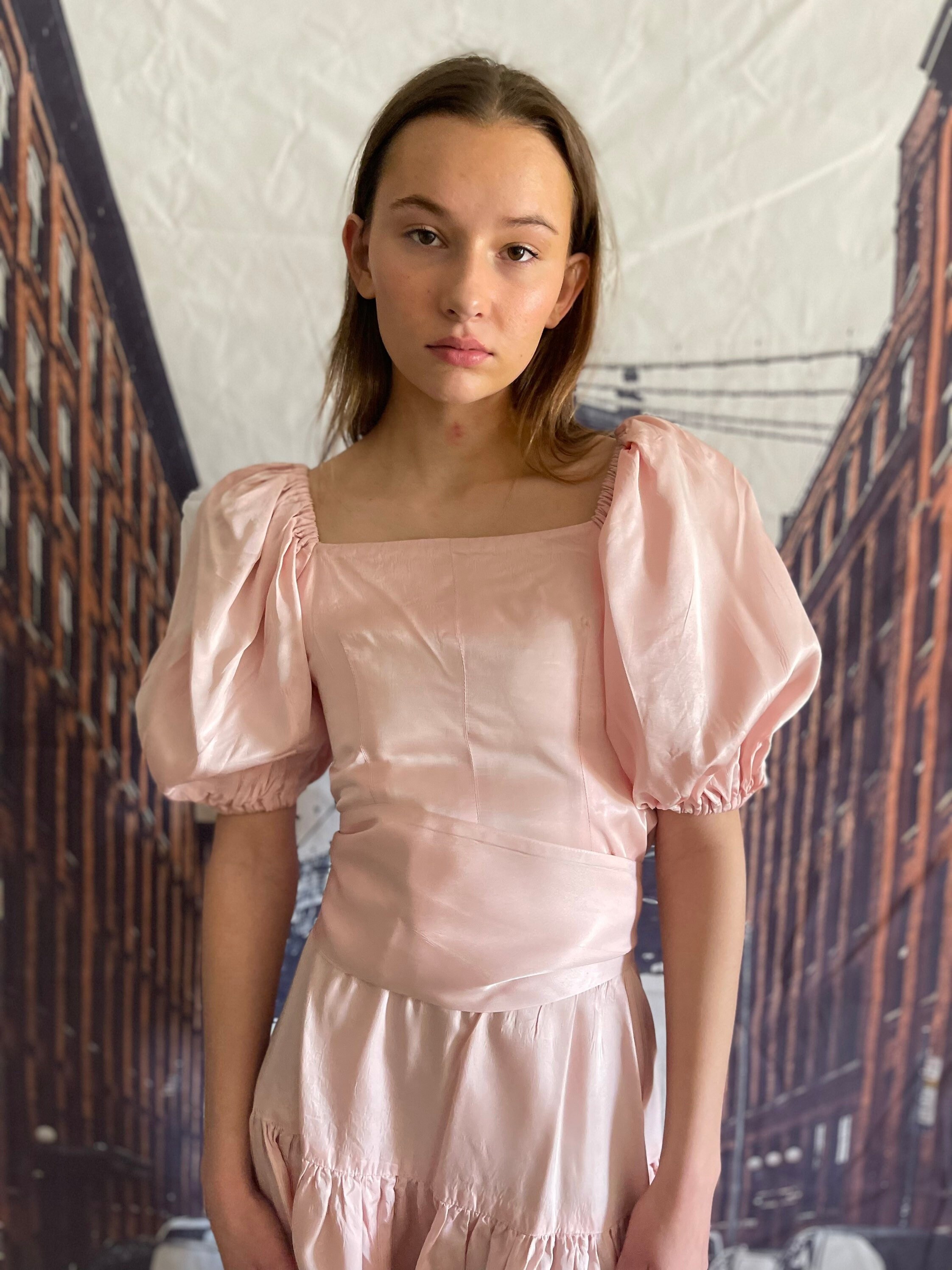 Vintage 1980s Dress Two Piece Satin Pink Puff Sleeve Baby Pink Etsy Vintage 1980s Dress Two Piece Satin Pink Puff Sleeve Baby Pink Etsy