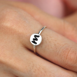 Custom Initial ring letter ring, letters Jewelry, dainty ring,gift idea