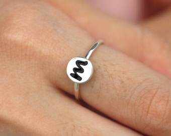 Custom Initial ring letter ring, letters Jewelry, dainty ring,gift idea