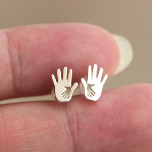 925 silver finger stud earrings,hand fingers earrings,fingers jewelry