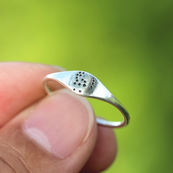 925 silver orion ring,orion Galaxy ring,dainty zodiac jewelry,orion Constellation jewelry