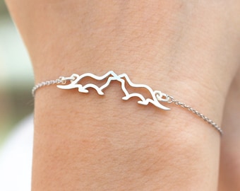 ラッコブレスレット ラッコブレスレット：愛と繋がりの象徴、金メッキ - Etsy 日本