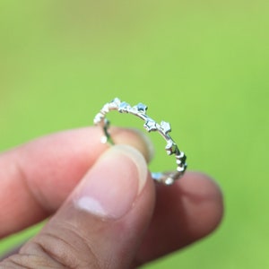 Sterling silver star ring,Starry Night Ring,minimalist ring,Celestial Ring,Best Friend jewelry,Christmas Gift