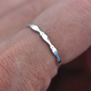 Shoal of Fish Ring: Sterling Silver Swimming Fish Band