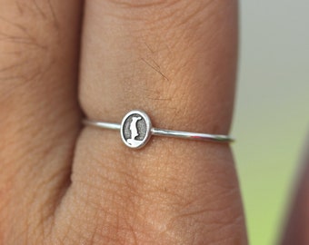 925 silver rabbit ring,silver animal jewelry,dainty silver jewelry,Contemplation inspired jewelry