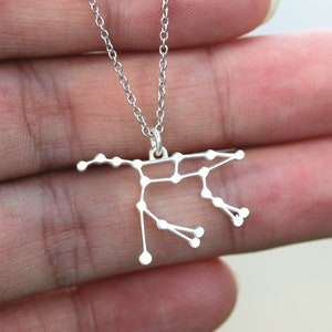 925 silver ursa major necklace,ursa minor Galaxy necklace,dainty zodiac jewelry,ursa minor Constellation jewelry