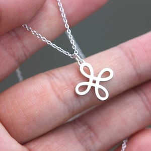 solid 925 sterling silver Celtic Necklace,Celtic Knot necklace