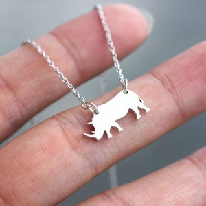 Sterling Silver Water Buffalo Necklace: Dainty Cow Jewelry