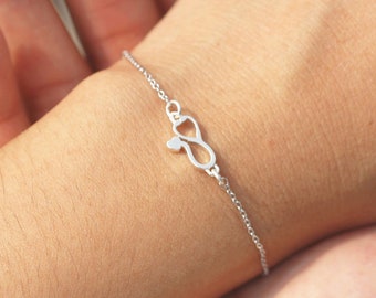 925 silver stethoscope bracelet,silver bracelet,Medical jewelry,nurse jewelry,doctor jewelry