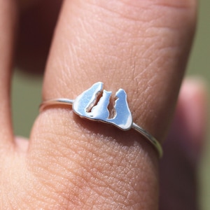 925 silver family cat ring,cat family jewelry,animal pet ring,animal lover jewelry