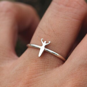 Goddess Sterling Silver Ring: Ankh Key of Life, Pagan Jewelry