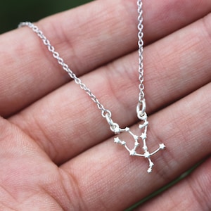 925 silver andromeda necklace,Andromeda Galaxy necklace,dainty zodiac jewelry,Andromeda Constellation jewelry