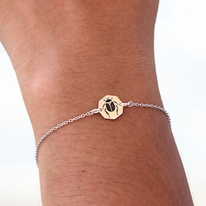 Beetle bracelet,sterling silver bracelet,jewelry,Earth Worm bracelet, Cicada bracelet,everyday jewelry