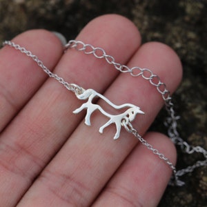 925 Silber Pferd Armband, Tier-Liebhaber-Geschenk