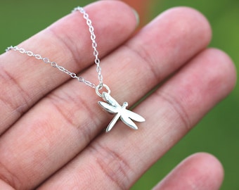 925 sterling silver dragonfly necklace