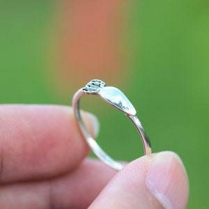 Sterling Silver Radish Ring - Vegetarian Jewelry