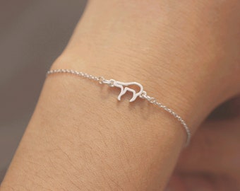 ラッコブレスレット ラッコブレスレット：愛と繋がりの象徴、金メッキ - Etsy 日本