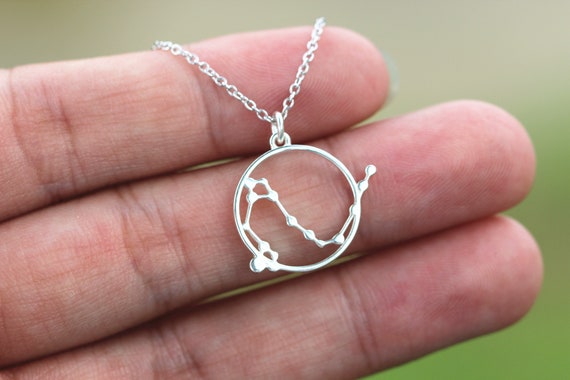 925 Silver Draco Constellation Necklace,astrological Necklace,galaxy  Necklace,dainty Zodiac Jewelry,celestial Jewelry - Etsy