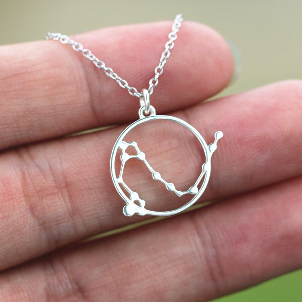 925 silver draco Constellation necklace,Astrological necklace,Galaxy necklace,dainty zodiac jewelry,Celestial jewelry