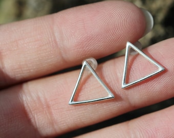 triangelörhängen i sterlingsilver