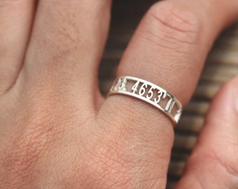 Personalized Sterling Silver Initial Ring - Custom Stacking Ring