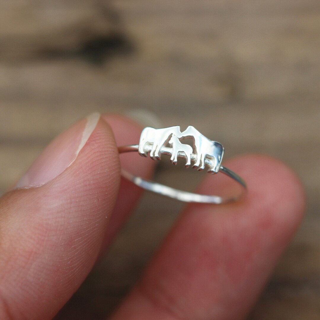 Custom Horse Ring,sterling Silver Family Horse Jewelry,family Jewelry ...