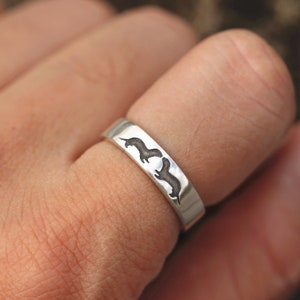 Sterling Silver Sea Otter Ring: Animal Jewelry Gift