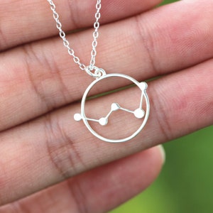 925 silver cassiopeia Constellation necklace,Astrological necklace,Galaxy necklace,dainty zodiac jewelry,Celestial jewelry