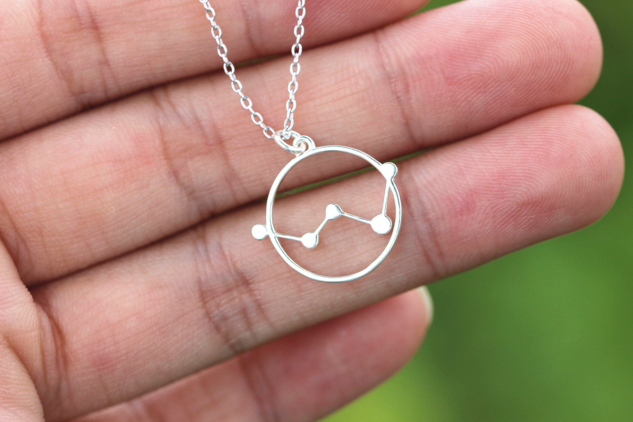 925シルバーのカシオペア座ネックレス：繊細な天体ジュエリー - Etsy 日本